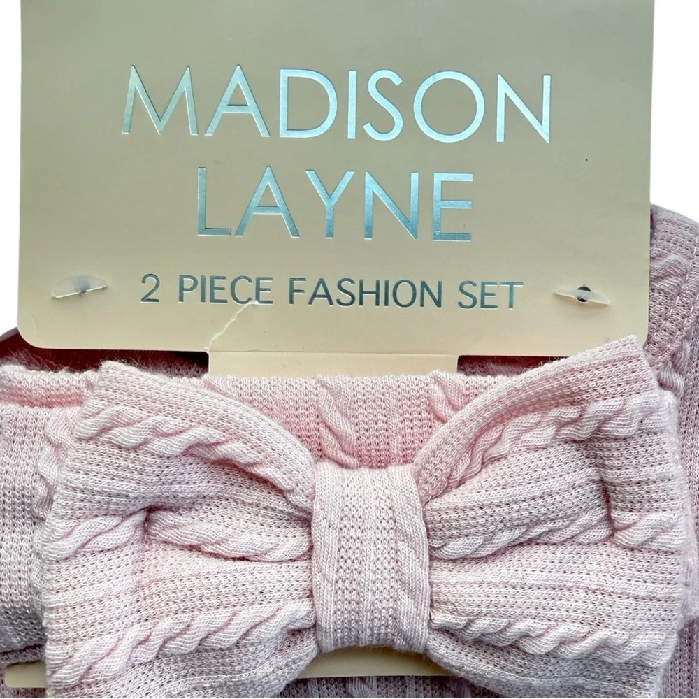 Madison Layne & Carter’s Baby Girls Knit Dress Pajama Set Pink NWT Size 12M